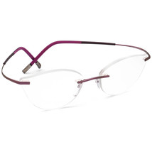 Silhouette Eyeglasses 7581 40 6054 Icon Purple Rimless Frame Austria 48[]19 140 - £133.76 GBP