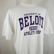 Property of Beloit Athletic Dept 2009 T-Shirt Adult XL White Crew Neck G... - $10.99