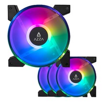 AZZA Hurricane III Digital RGB Fan 120mm x 4,HUB Included - £116.89 GBP