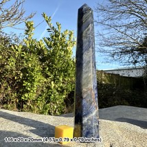 Sodalite obelisk point for calm and communication - £16.87 GBP