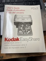 Kodak EasyShare printer dock 3 User&#39;s Instruction Guide Manual - $3.99