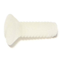 1/4&quot;-20 x 3/4&quot; Nylon Plastic Slotted Oval Machine Screws MSON-051 (10 pcs.) - £7.25 GBP