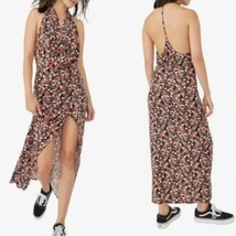 NWT FREE PEOPLE Darla sleeveless dress size small black/orange/white abstract - £30.44 GBP