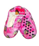BARBIE MOVIE MATTEL Pink Fuzzy Babba Slippers Size S/M (8-13) or M/L (13... - £9.64 GBP