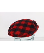 Vintage 70s Pendleton Virgin Wool Newsboy Cabbie Hat Cap Buffalo Plaid U... - $1,492.94 MXN