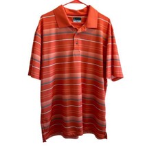 PGA Tour Airflux Mens Polo Golf Shirt Short Sleeve Collared Orange/Peach... - $341.47 MXN