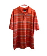 PGA Tour Airflux Mens Polo Golf Shirt Short Sleeve Collared Orange/Peach... - $341.47 MXN