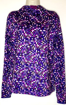 Nike Pro Dri Fit Women’s Large L Purple Cowl Hoodie Running Pullover Sweatshirt - £13.54 GBP