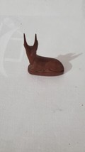 Had Carved Wood Mini Ibex Figure Miniature - £13.86 GBP