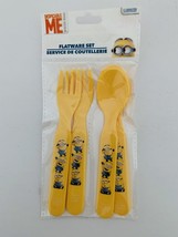 Despicable Me Plastic Flatware 4 Piece Set *2 Spoons and 2 Forks* - £13.13 GBP