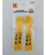 Despicable Me Plastic Flatware 4 Piece Set *2 Spoons and 2 Forks* - £12.89 GBP