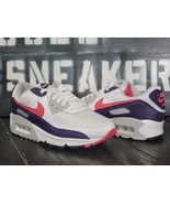 Nike Air Max 90 III White/Purple/Red Running Shoes CW1360-100 Women 7 - $152.68 CAD