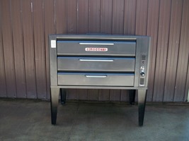 PIZZA OVEN COMERCIAL BLODGETT 981 NATURAL DECK GAS DOUBLE NEW STONES BAKE - $3,460.05