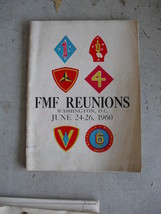 Vintage 1960 FMF Reunions US Marines Program - $21.78