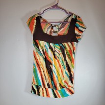 Heart Soul Top Womens Small Sleeveless  Multicolor - £8.54 GBP