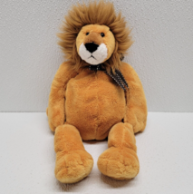 2003 Mary Meyer Plump Chubby Lion Sitting Plush Ribbon Bow Soft 12&quot; - £32.68 GBP