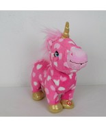 Hallmark Love is Magic Unicorn Plush Sound Motion Hearts Pink White Stuf... - £13.90 GBP