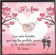 Express Your Love Gifts Te Amo Inseparable Pendant 18k Rose Gold Finish Surgical - £51.39 GBP
