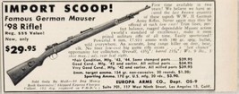 1955 Print Ad Famous German Mausers &#39;98 Bolt Action Rifles Europa Los Angeles,CA - £5.93 GBP