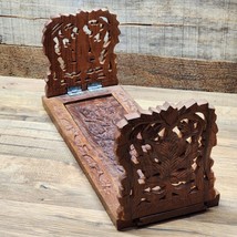 Vintage Indian Bookends - Handmade, Hand Carved Himalayan jungle Sheesha... - $34.29
