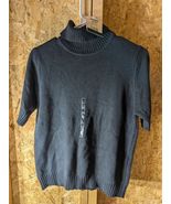 Sonoma ladies medium cotton short sleeve cowl neck sweater - $292.20 MXN