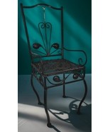 Unique 26Tx12&quot; Wire Metal Child Sz Chair/Plant Stand Garden Porch Wrough... - €194,20 EUR