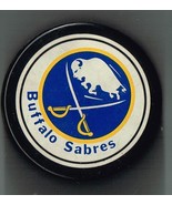 Vintage BUFFALO SABRES Official Game Puck Ziegler Large Logo 1985-92 Rar... - $70.97