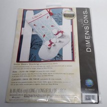 Dimensions Christmas Snow Bears Stocking Counted Cross Stitch Kit 70-08902 - $18.95