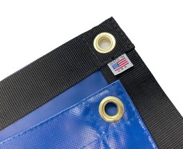 Tarp, Heavy Duty, Blue, Waterproof, 18 Oz. Vinyl w/ Reinforced Edges - $725.01 MXN+