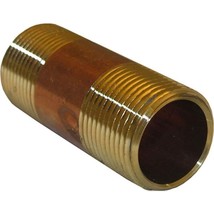 LASCO 17-9487 3/4-Inch by 2-1/2-Inch Red Brass Pipe Nipple - $22.35