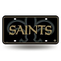 new orleans saints logo nfl football team fleur de lis license plate usa made - £23.97 GBP