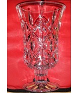 Block 24% Crystal Candle Stick Holder or Vase Pedestal Glass Hand Crafted - £27.96 GBP