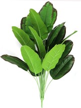 The Ollain 32&quot; Artificial Bird Of Paradise Plants 18 Leaves Faux Banana Tree - £25.24 GBP