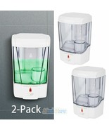 2x Automatic Liquid Soap Dispenser Handfree Touchless IR Sensor Wall Mou... - £29.19 GBP