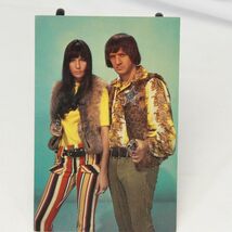 Sonny and Cher  1965  Un-Used Fan Club Post Card - $12.73