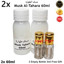 2x 60ml Musk Al Tahara White Misk Oil Pure Thick Perfume Oil arabic مسك الطهارة - £24.85 GBP