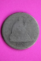 1876 P Seated Liberty Silver Quarter Scarce Guaranteed Authentic Rare Co... - $418.61 MXN