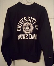 Champion Notre Dame Classic Heritage Sweatshirt in Navy Sz Small - £26.11 GBP