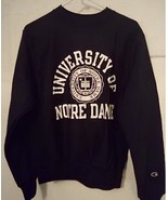 Champion Notre Dame Classic Heritage Sweatshirt in Navy Sz Small - £25.54 GBP