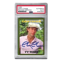 Chevy Chase Autographed Caddyshack Trading Card PSA Encapsulated Ty Webb... - £147.01 GBP