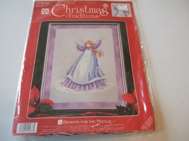 NEW  DESIGNS FOR THE NEEDLE COUNTED CROSS STITCH KIT    WINTER ANGEL   1973 - $14.58