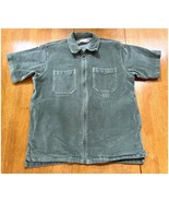 Rokit Sage Cotton Corduroy Short Sleeve Full Zip Jacket Casual Top, Size M - €21,21 EUR