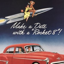 1950 Red GM Oldsmobile Series 88 Rocket Advertising Print Ad 10&quot; x 12.5&quot; - £10.93 GBP