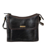 Vintage Liz Claiborne Brown Leather Crossbody Bag
