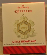 Hallmark - Little Snowflake - Porcelain - 2014 Miniature Keepsake Ornaments - £11.42 GBP