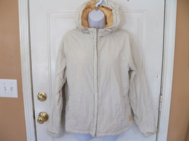 American Eagle Outfitters Lined Jacket Off White w/ Yellow Liner Size M ... - £19.93 GBP