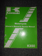 1984 Kawasaki KX60 Motorcycle Owners Manual &amp; Service manual MINOR WEAR ... - $15.12