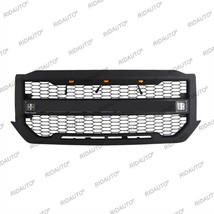 Front Grille Black Grill With Side Lights Fit For CHEVROLET SILVERADO 20... - £206.69 GBP