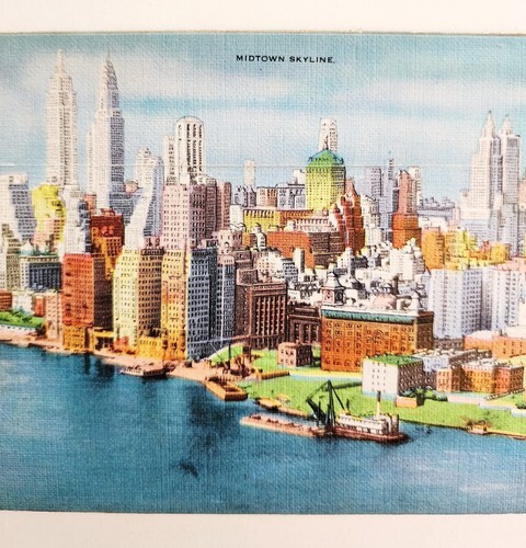 Folder Of New York City Skyscrapers Folio Colortone Prints Topographic PCBG5G Item image 3