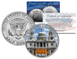 SAINT PAUL’S CATHEDRAL *Famous Churches* JFK Half Dollar US Coin London ... - €10,63 EUR
